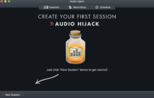Primera sesión con Audio Hijack